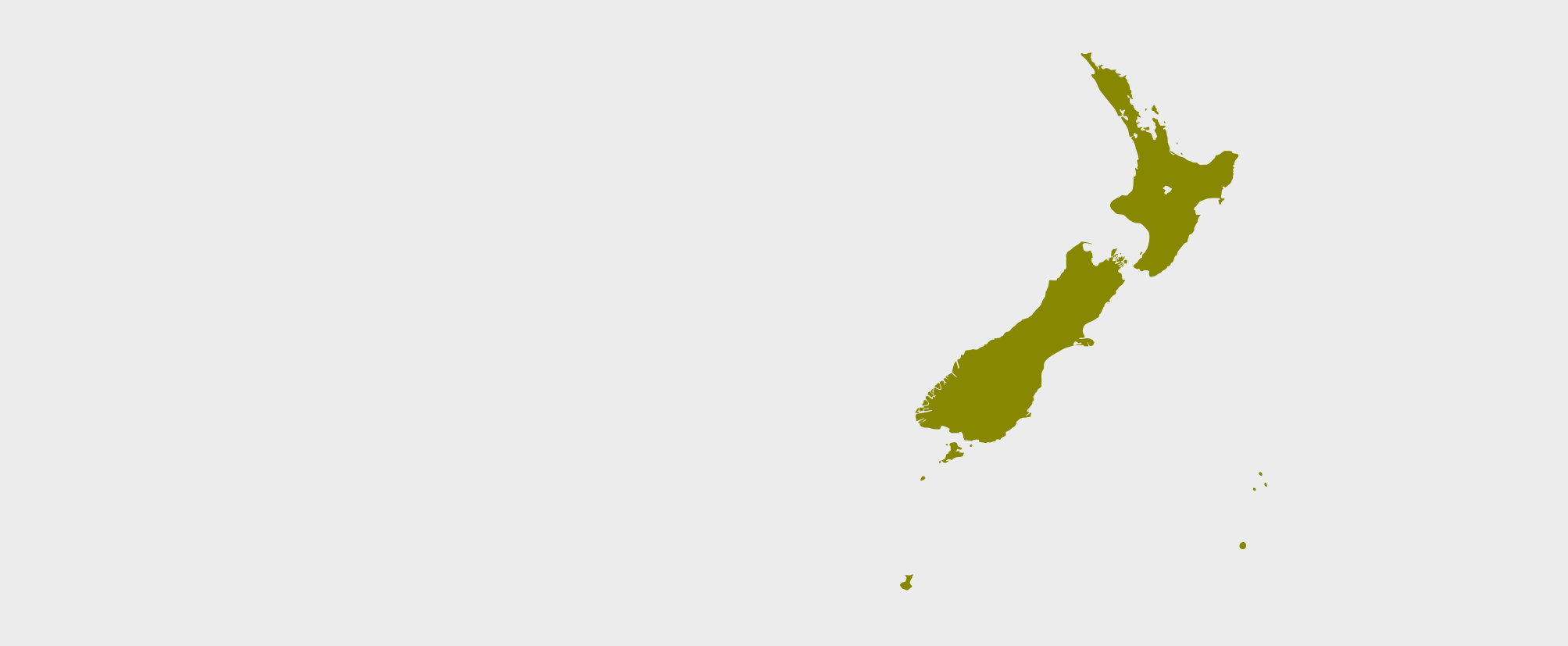 Nový Zéland - umístění na mapě