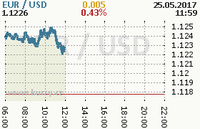 Online graf kurzu usd/eur