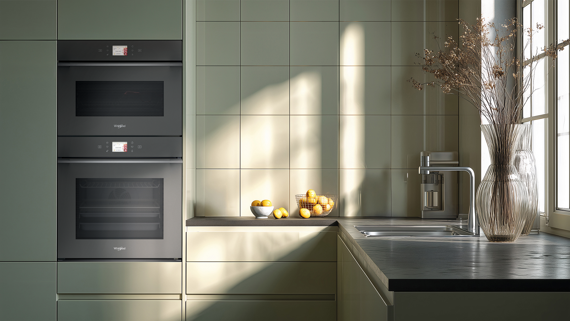 ilustrační kuchyň světlá Star Dust spotřebiče