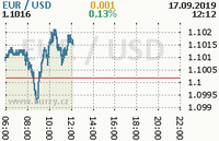 Online graf kurzu usd/eur