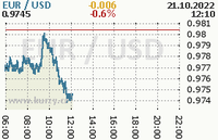 Online graf kurzu usd/eur