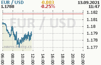 Online graf kurzu usd/eur