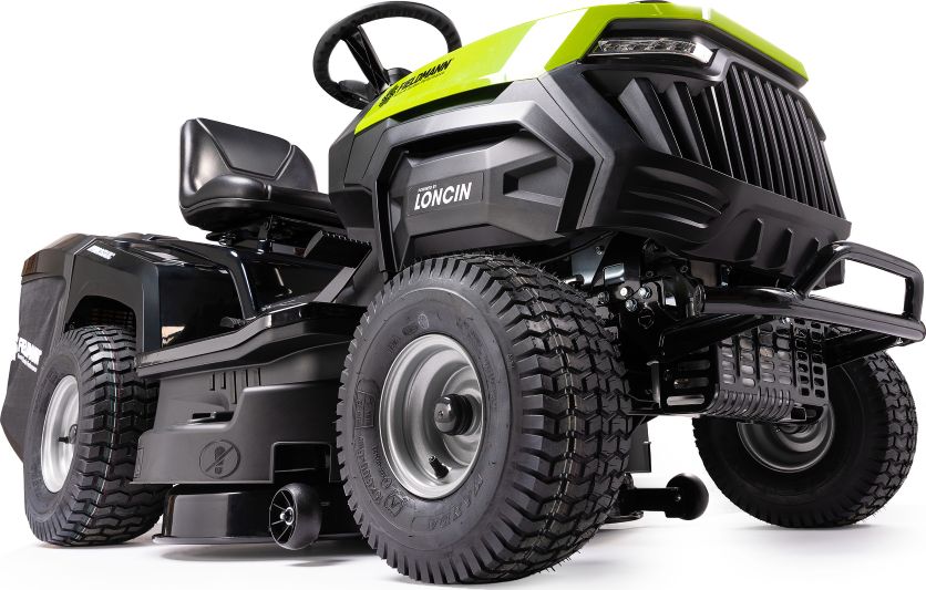 zahradní traktor na sekání trávy ilustrační