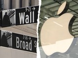 New York - Wall Street a prodejna Apple